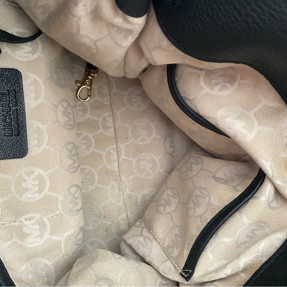 Michael Kors Bag Large leather Hamilton black gold - Picture 16 of 16